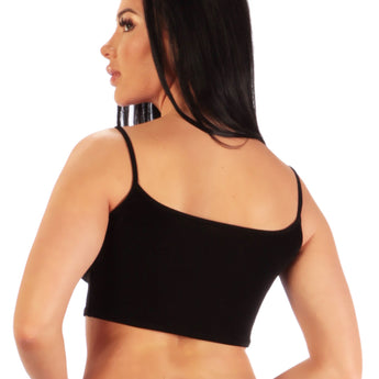 Sexy Short Crop Top in Sexy Slinky Knit fabric. Form Fitting, Spectacular!