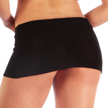 8 Inch Mini Skirt in Stretch Slinky Knit fabric.  Very short, body hugging and incredibly sexy.