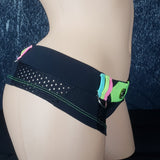 Brazilian Cheek Shorts Show Off Your Bum w/Sexy Micro Booty Shorts! Contrasting Belt Loops w/D-Rings Super Short & Stretchy 4 a perfect fit.