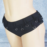 Brazilian Cheek Shorts. Show Off Your Bum with Sexy Micro Booty Shorts! Belt loops, decorative rings, and Stretchy for a perfect sexy fit.
