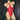 Extreme Red Sparkle Open Bust & Crotchless Playsuit. 062