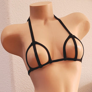 Extreme String Cage Top Bikini Swimwear.  Have some fun with the ultimate "nothing" swim top.
